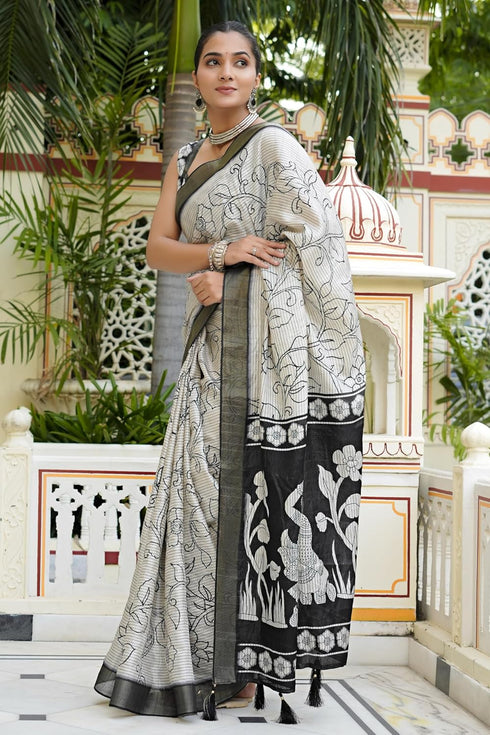 Vasthrlay Fashion Handloom Printed Ethnic Wear
