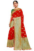 Vasthrlay Banarasi Blouse Red Ethnic Wear