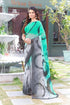 Vasthrlay Georgette Sequence White Ethnic Wear