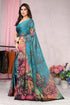 Vasthrlay Fashion Chiffon Dusty Turquoise Ethnic Wear