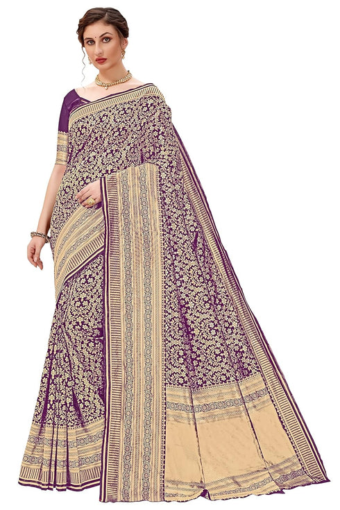 Vasthrlay Banarasi Pink Ethnic Wear