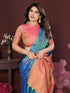 Vasthrlay Kanchipuram Saree Soft Silk Seagreen