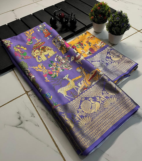 Vasthrlay Saree Floral Printed