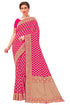 Vasthrlay Banarasi Pink Ethnic Wear
