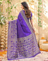 Vasthrlay Womens Weaving Unstitched Red Saree