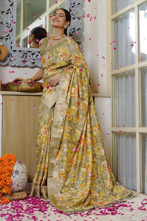 Vasthrlay Fashion Floral Printed Ethnic Wear