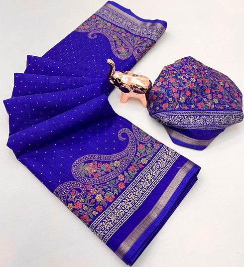 Vasthrlay Kashmiri Print Saree