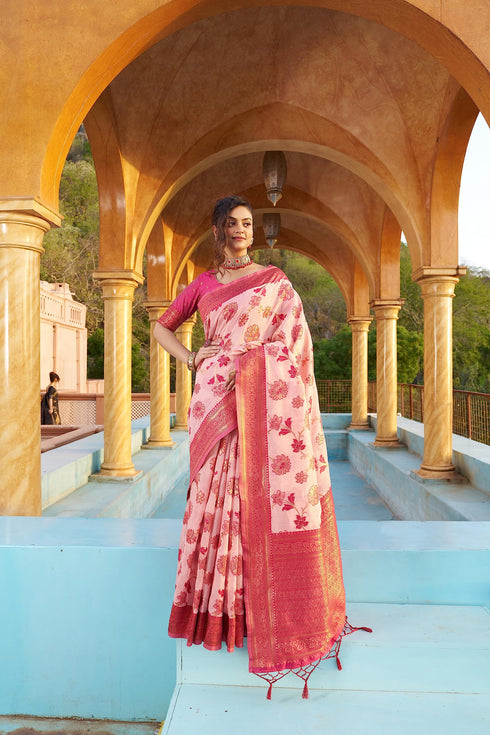 Vasthrlay Organza Designer Unstitched Saree