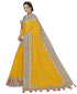 Vasthrlay Embroidery Unstitch Yellow Ethnic Wear