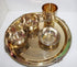 Pure Brass 6 Pcs Dinner Set |Thali Set