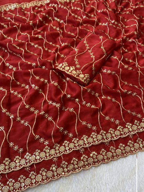 Vasthrlay Embroidery Saree