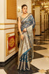 Vasthrlay Organza Patola Leriya Unstitched Saree