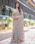 Vasthrlay Turquoise Embroidery Traditional Saree