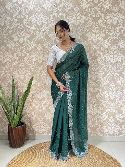 Vasthrlay Georgette Lightweight Receptions Gatherings