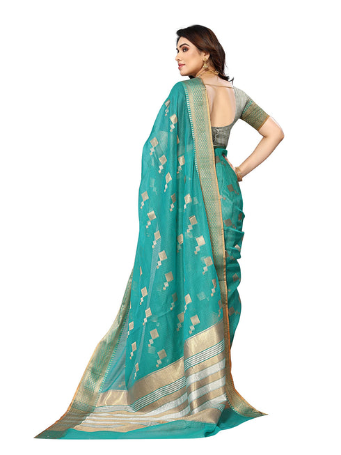 Vasthrlay Jacquard Unstitched Saree