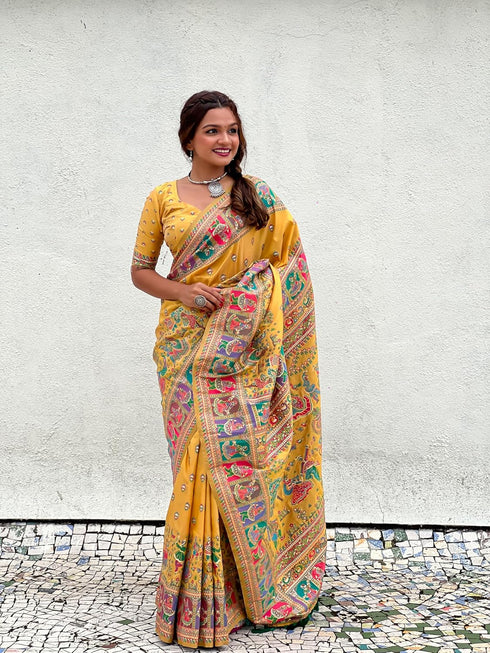 Vasthrlay Kanjivaram Unstitched Blouse Ethnic Wear