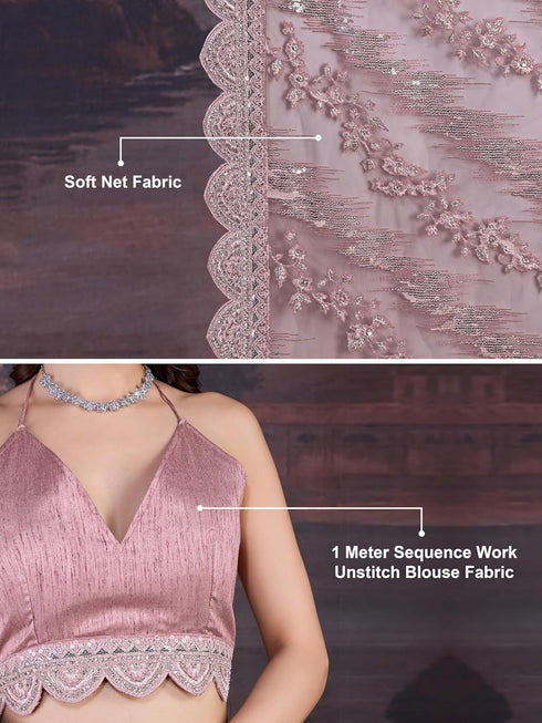 Vasthrlay Embroidery Unstitch Purple Ethnic Wear