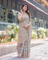 Vasthrlay Turquoise Tassels Traditional Saree