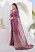 Vasthrlay Fashion Georgette Sequins Navy Ethnic Wear