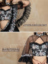 Vasthrlay Embroidery Siroski Unstitch Black Ethnic Wear