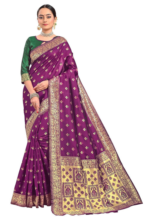 Vasthrlay Banarasi Gs Bridal Green Ethnic Wear