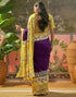 Vasthrlay Womens Printed Unstitched Maroon Saree