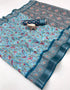 Vasthrlay Tussar Handloom Printed
