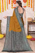 Vasthrlay Fashion Chiffon Abstrect Printed Ethnic Wear
