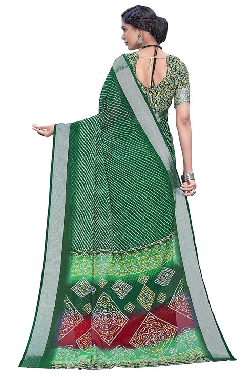 Vasthrlay Bandhani Chiffon Rani Ethnic Wear