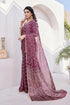 Vasthrlay Fashion Chiffon Chevron Printed Ethnic Wear
