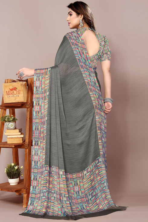 Vasthrlay Fashion Chiffon Printed Ethnic Wear