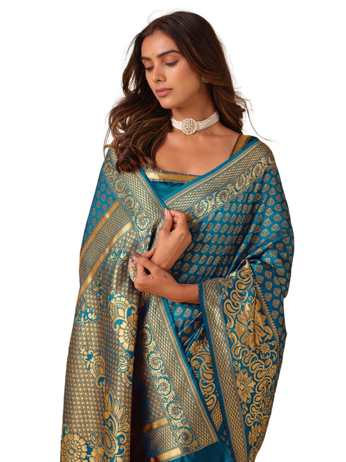 Vasthrlay Banarasi Woven Saree