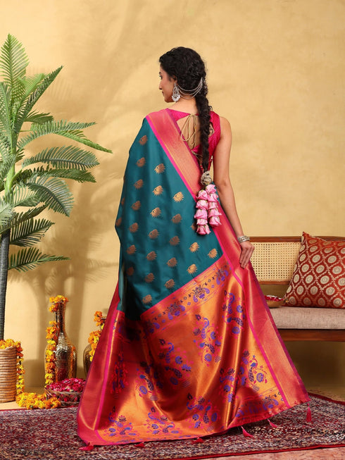 Vasthrlay Banarasi Unstitched Saree