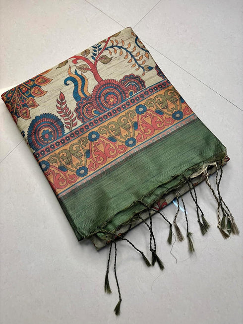 Vasthrlay Extraordinary Kalamkari Printed