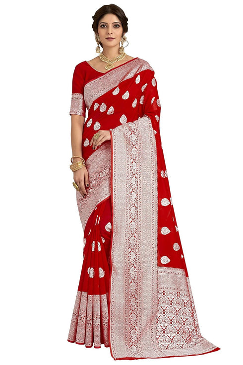 Vasthrlay Banarasi Gs Peach Ethnic Wear