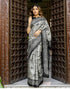 Vasthrlay Womens Printed Unstitched Maroon Saree