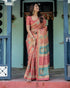 Vasthrlay Handloom Printed Tassels Saree