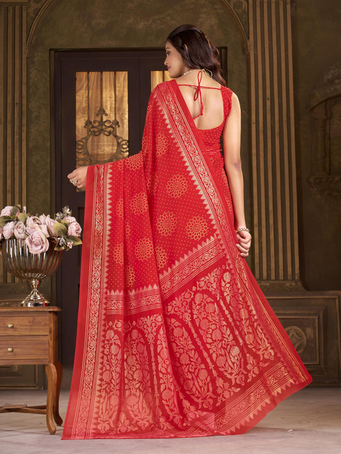 Vasthrlay Georgette Unstitched Saree