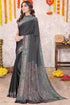 Vasthrlay Fashion Chiffon Abstrect Printed Ethnic Wear