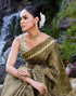 Vasthrlay Bandhani Printed Unstitched Wine Saree