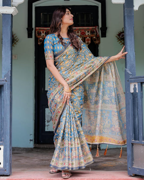 Vasthrlay Handloom Printed Saree