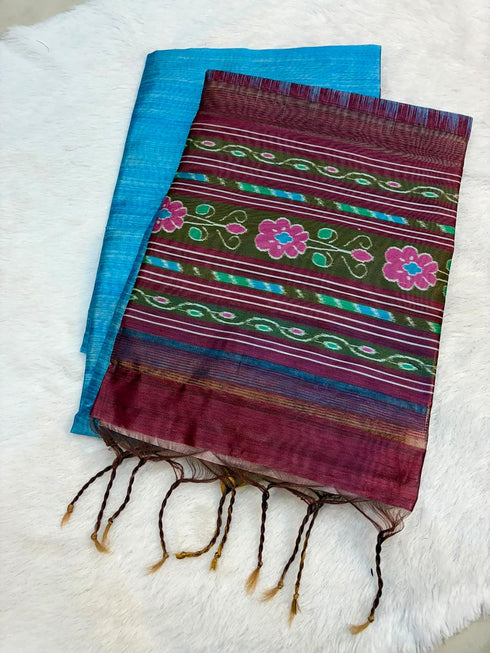 Vasthrlay Kalamkari Floral Tussar Designer Blouse