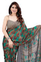 Vasthrlay Fashion Chiffon Georgette Beige Ethnic Wear