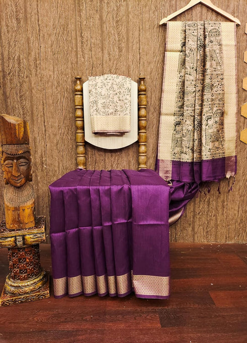 Vasthrlay Soft Tussar Saree