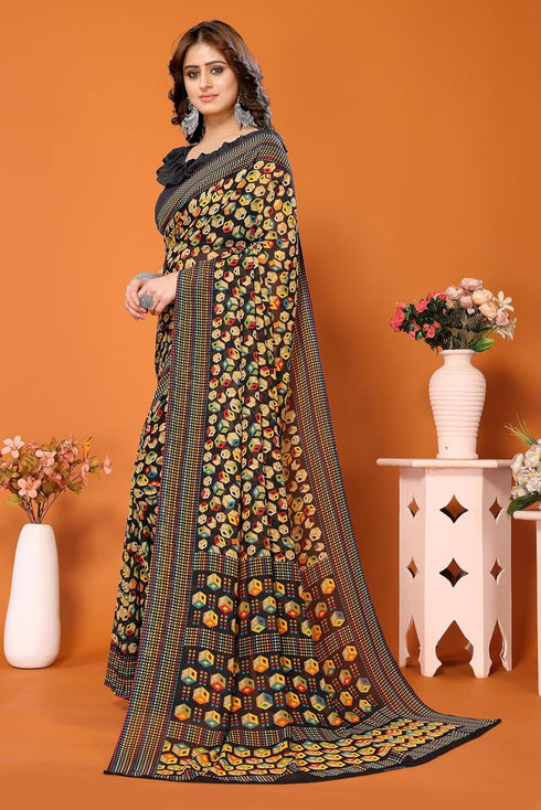 Vasthrlay Trendy Georgette Material Ethnic Wear