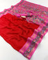 Vasthrlay Kalamkari Contrast Royalblue