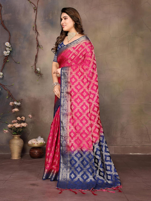 VasthrlayBanarasi Unstitched Chakori Chiku Free Ethnic Wear