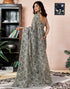 Vasthrlay Chanderi Printed Unstitched Off White Saree