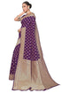 Vasthrlay Banarasi Bridal Wine Ethnic Wear