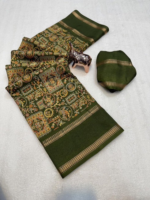 Vasthrlay Printed Beautiful Kalamkari